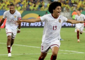 Eduard Bello marca delantera para La Vinotinto frente a Jamaica