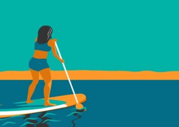 Primera travesía de una zuliana en Paddleboard en el Lago de Maracaibo