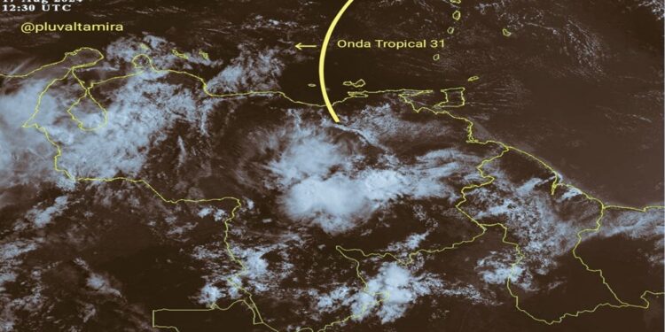 Onda Tropical Nº31 impactará en las próximas horas en el país