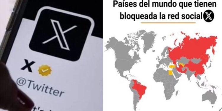 En estos países está bloqueada la red social X