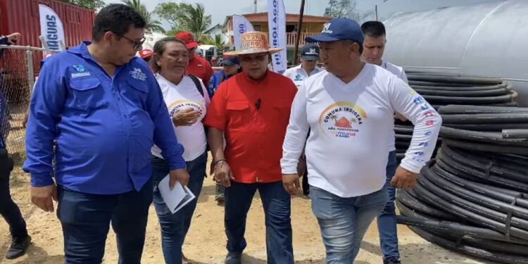 Entregan 1.200 metros de tubería para construcción de acueducto en parroquia Sinamaica