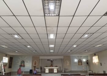 Gobierno Municipal de Santa Rita instaló Lámparas LED en la iglesia La Milagrosa