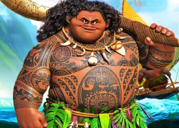 Así luce el actor Dwayne Johnson en su papel de “Maui” en el live action “Moana” (+Foto)