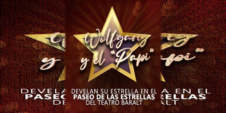 Wolfgang Romero y el Papi Zuleta se unen al Paseo de las Estrellas del Teatro Baralt