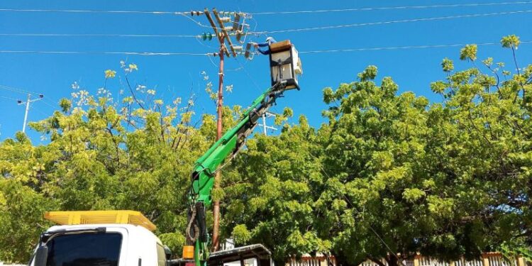 Corpoelec atiende con mantenimiento preventivo al circuito Sabaneta en Zulia