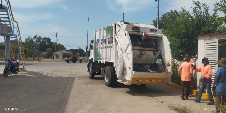 Servicio de recolección de Aseo Urbano se despliega en parroquias del municipio Santa Rita