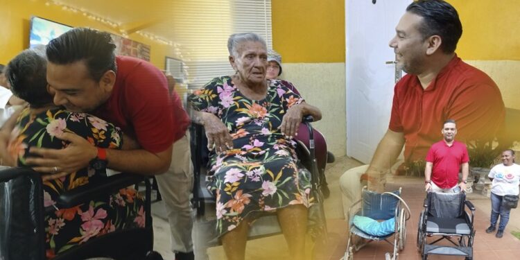 Jhon Bracho realiza entrega de silla de ruedas en la parroquia El Carmelo