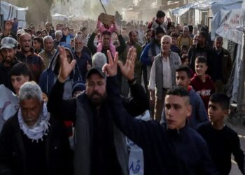 Palestinos protestan contra Hamás en Gaza