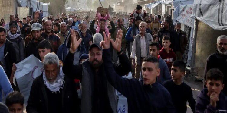 Palestinos protestan contra Hamás en Gaza