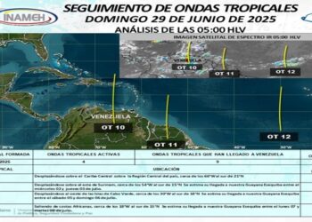 Así va el recorrido de la Onda Tropical Nº 10 y afecta estos estados del país
