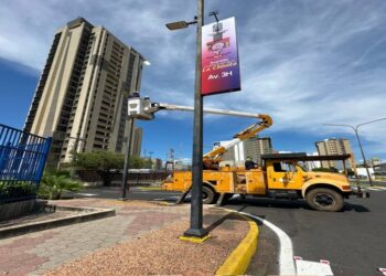 Maracaibo ahora más iluminada: Colocan 4 kilómetros de alumbrado público