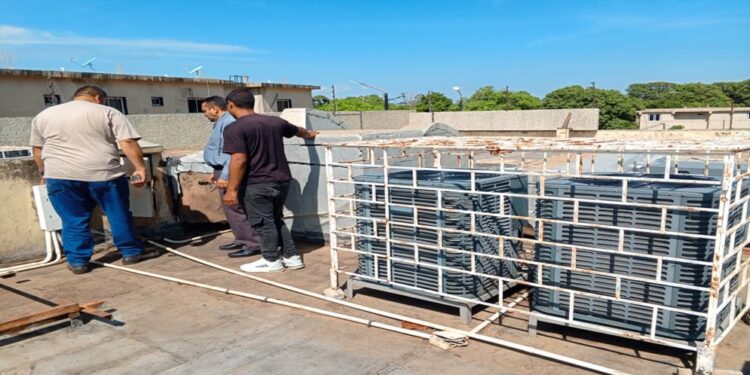 Alcaldesa del municipio Miranda Luselia García entrega trabajos de climatización en la Clínica Socialista Domitila Flores