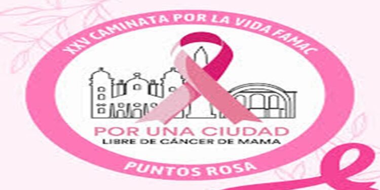 ¡Por una ciudad libre de cáncer de mama! Famac camina el próximo #19Oct