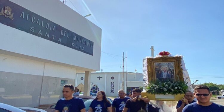 Alcaldía de Santa Rita celebra fiestas patronales con la visita de la Virgen de Aránzazu