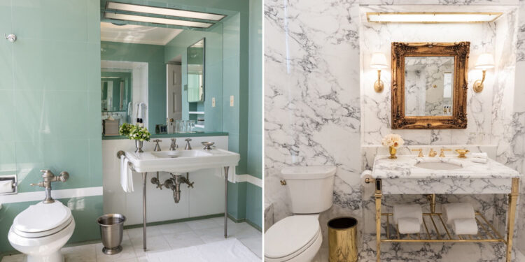 Trump presume de renovar el baño Lincoln de la Casa Blanca y así se ve ahora (FOTOS)