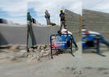 Alcaldía de Maracaibo construye pared lateral del Cementerio El Cuadrado