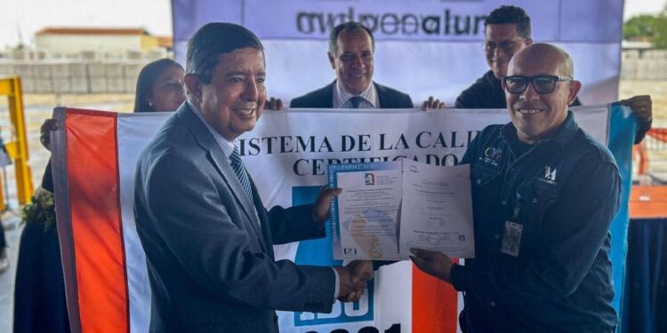 CVG Venalum recibe acreditación internacional de Gestión de Calidad