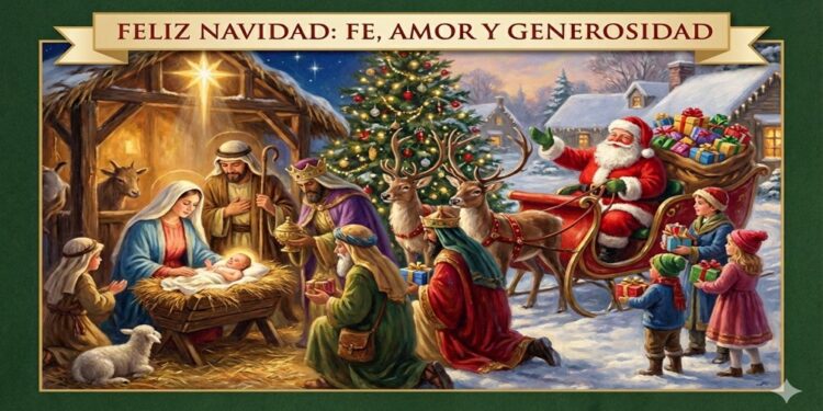El corazón de la Navidad: Entre la Fe del Pesebre y la Magia de la Generosidad