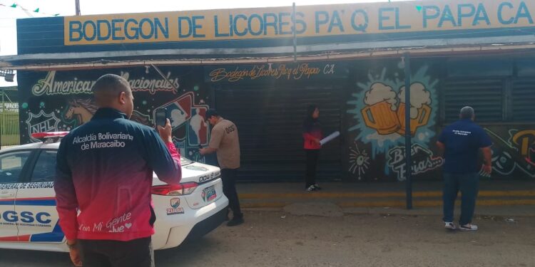 ¡Ante reiteradas denuncias! Alcaldía de Maracaibo procede al cierre temporal del expendio de licores «Pa’ Que el Papa»
