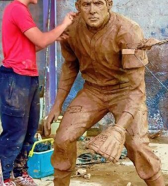 Así avanzan los trabajos en la estatua y museo para honrar al grandeliga Luis Aparicio