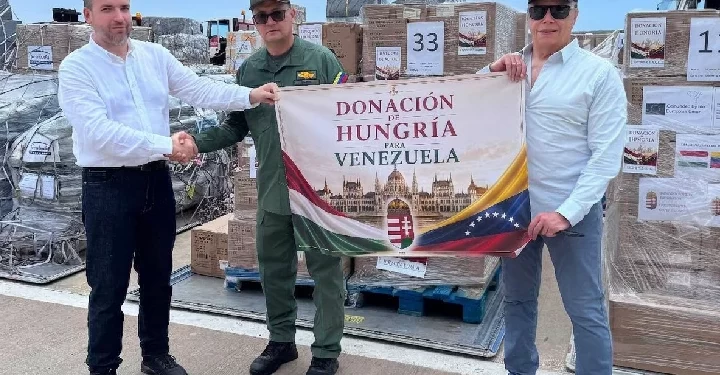 Hungría envía 8 toneladas de ayuda humanitaria a Venezuela