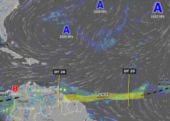 ¡Atentos! Monitorean paso de la Onda Tropical Nº28 sobre el país hoy domingo #19Jul