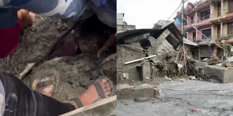Rescatan a una niña tras permanecer más de 60 horas en un hueco tras riada en Nepal