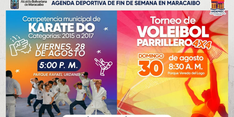 Acción deportiva y recreativa vivirá Maracaibo este fin de semana