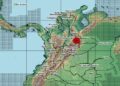 Fuerte sismo de magnitud 5,4 sacude a Colombia