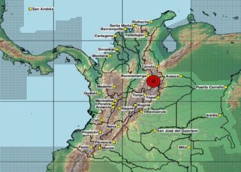 Fuerte sismo de magnitud 5,4 sacude a Colombia