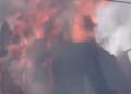 Bomberos atienden incendio en zona industrial de Caracas (Video)