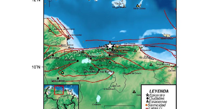 Temblor en Venezuela: Funvisis reporta evento sísmico la noche de este 22 de agosto