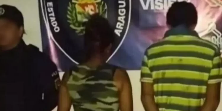 Detienen a una mujer y a su pareja por quemar a un niño de 10 años: vecinos alertaron a Poliaragua