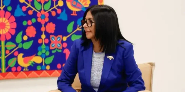Delcy Rodríguez se reúne con la directora del FMI en Nueva York para consolidar nexos financieros