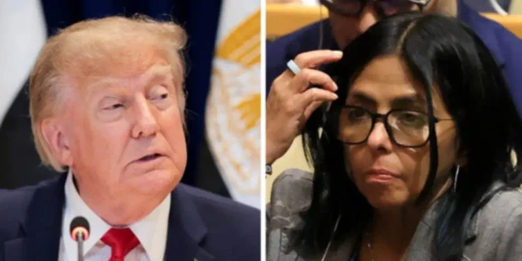 Donald Trump y Delcy Rodríguez se reúnen a puerta cerrada en Nueva York
