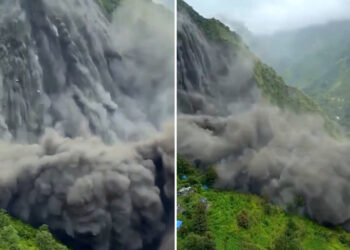 VIDEO: Un deslizamiento de tierra altera un río en Nepal y activa alertas por posible desborde