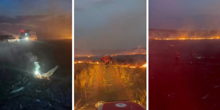 Instructor y alumno mueren al estrellarse una avioneta minutos después del despegue (VIDEO)