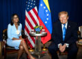 FOTOS de la reunión de Delcy Rodríguez con Trump