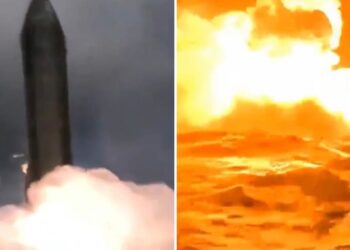 VIDEO: El Starship logra llegar a órbita, pero su regreso acaba en una explosión en el mar