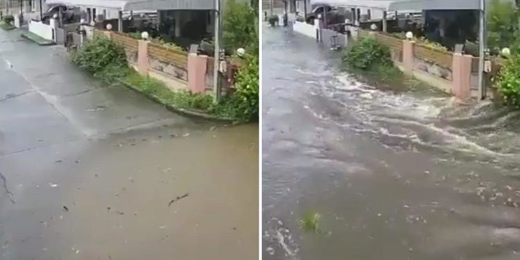 VIDEO: Feroz inundación arrasa un vecindario en cuestión de segundos