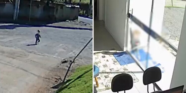VIDEO: Captan a un bebé que huyó de la guardería para ver a su mamá