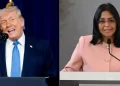 Donald Trump no descarta un encuentro con Delcy Rodríguez durante la Asamblea General de la ONU