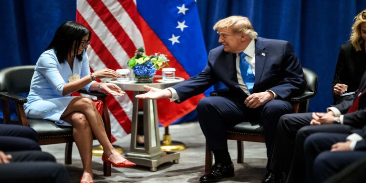 Delcy Rodríguez da detalles de su «histórica reunión» con Trump