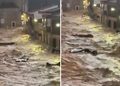 Calles se convierten en ríos: Lluvias torrenciales causan fuerte inundación en España (VIDEO)