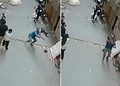 ESPECTACULAR VIDEO: Hombre atrapa en el aire y salva a un niño que cayó de un tercer piso