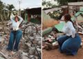 Una ‘influencer’ es blanco de críticas por posar ante escombros tras terremoto en Panamá