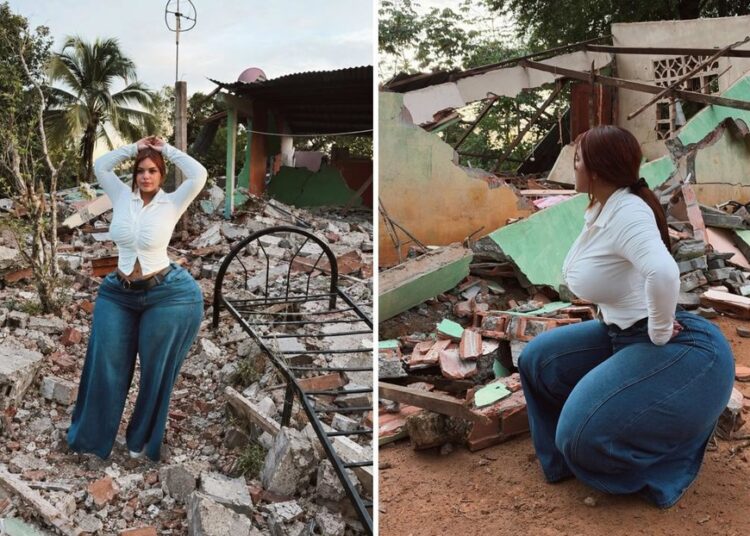 Una ‘influencer’ es blanco de críticas por posar ante escombros tras terremoto en Panamá