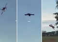 VIDEO: Una avioneta pierde altitud y se estrella en plena maniobra