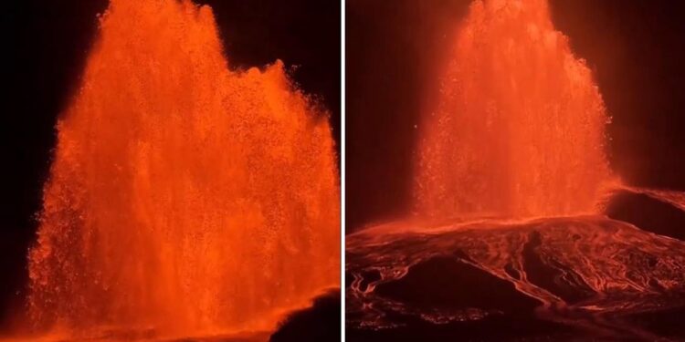 ESPECTACULAR VIDEO: El volcán Kilauea vuelve a entrar en erupción y lanza lava a más de 200 metros de altura