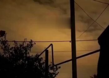 VIDEO: Captan una fuerte explosión seguida de un apagón en Ucrania